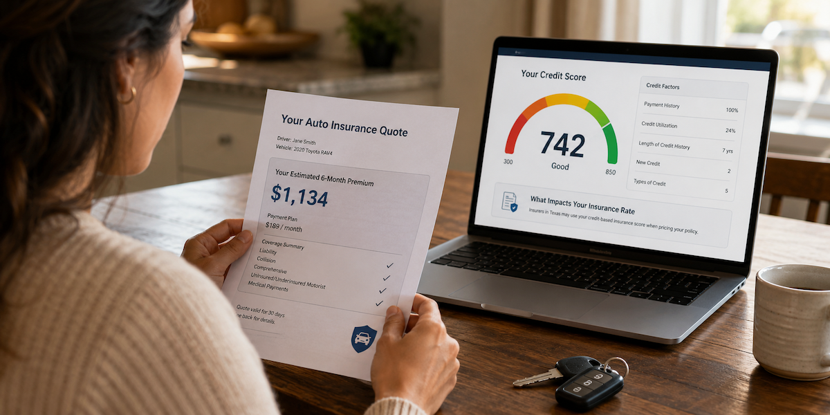 Why Your Credit Score Affects Your Car Insurance Rate in Texas — and What to Do About It